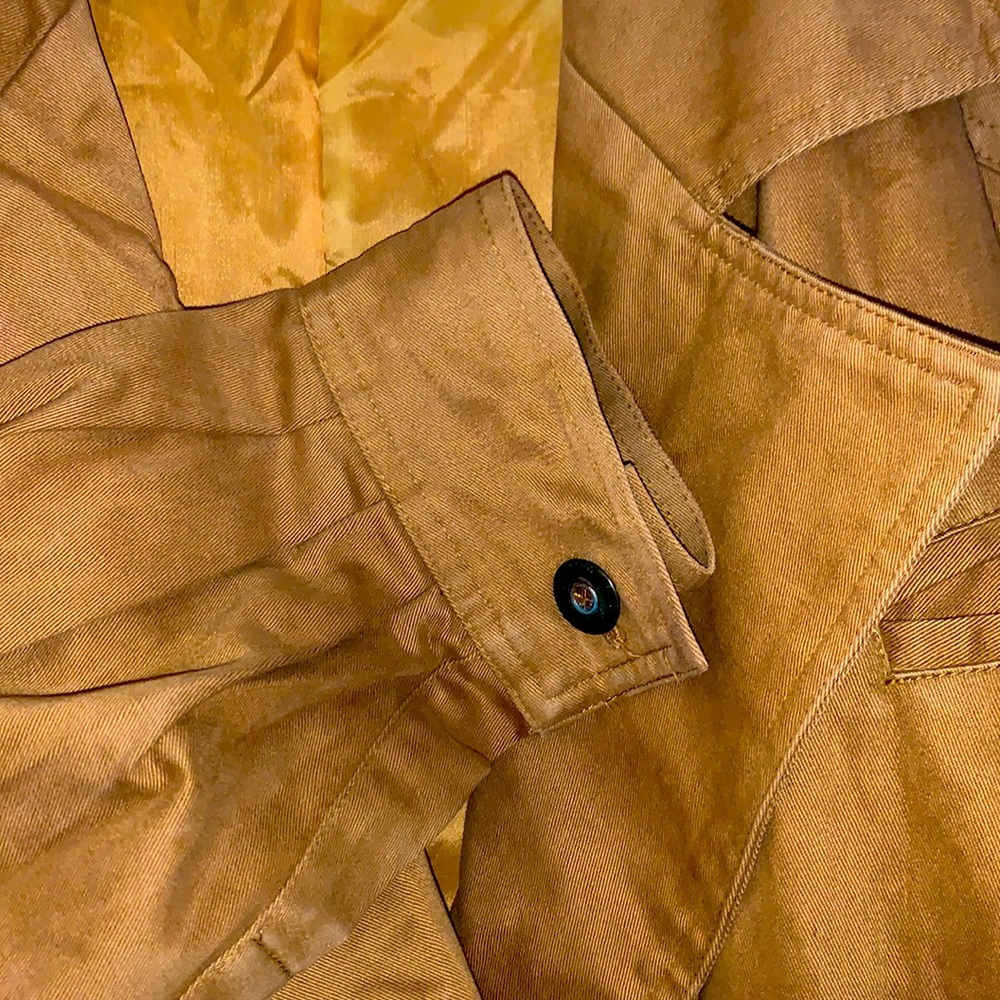 VINTAGE 80’s Trench by TOGETHER Ocre RARE Color - Picture 2 of 6